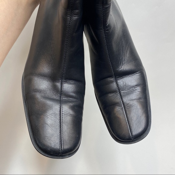 Coach Irina Black Leather Block Heel Bootie 6.5 - Picture 7 of 10